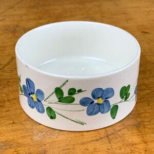 Vintage Il Quadrifoglio Italy Hand Painted Floral Bowl For Neiman Marcus